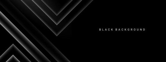 Dark geometric black abstract background elegant decorative design pattern vector