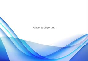 abstract stylish blue wave design background vector