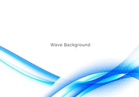 abstract stylish blue wave design background vector