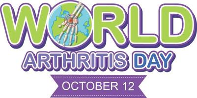 World Arthritis Day Poster Design vector