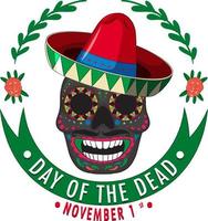 Day of the dead banner vector