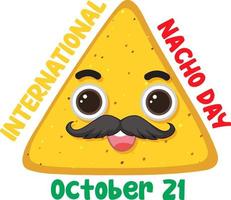 International Nacho Day Banner Design vector