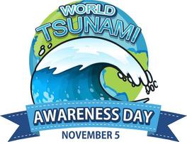 World Tsunami Awareness Day vector