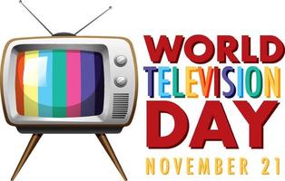 World Television Day Logo Design vector