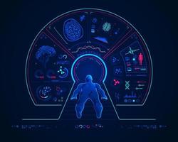 MRI Scan Interface vector