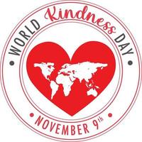 World Kindness Day Poster Design vector