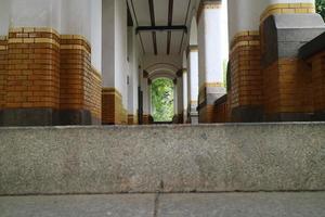 SEMARANG, INDONESIA - DECEMBER 03 2021, Editorial image of the old concrete pillar in historic building lawang sewu in semarang city central java Indonesia photo