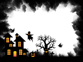 fond de silhouette halloween png