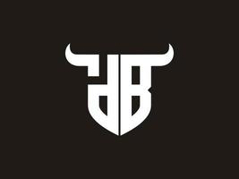 Initial DB Bull Logo Design. vector