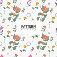 Seamles pattern colorful flowers background design vector
