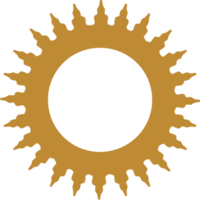 ilustração do ícone do logotipo do sol png