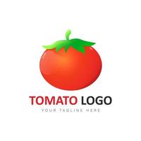 ilustración de diseño degradado de logotipo de tomate vector