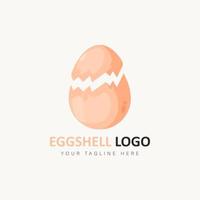 Eggshell logo design illustration vector