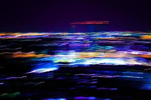 Abstract motion city night lighting. photo