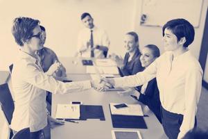 business womans handshake photo