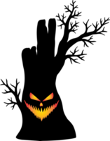 Tree Halloween Scary Background png