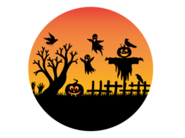 Halloween Circle Background Sublimation png