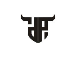 Initial DP Bull Logo Design. vector