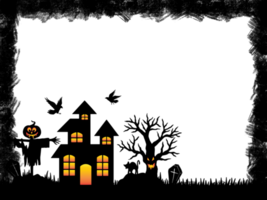 fondo de silueta de halloween png