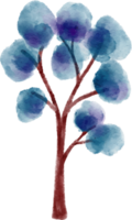 ilustración de árbol de acuarela png