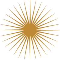 ilustração do ícone do logotipo do sol png