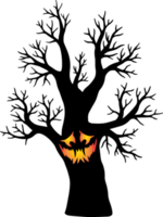 gespenstischer hintergrund des halloween-baums png