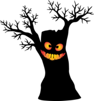 gespenstischer hintergrund des halloween-baums png