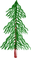 vinter- tall träd vattenfärg png