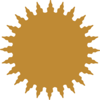 elemento de diseño de símbolos de sol png