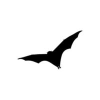 silueta del zorro volador o murciélago para icono, símbolo, pictograma, logotipo, sitio web o elemento de diseño gráfico. ilustración vectorial vector