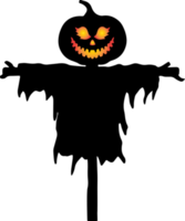 épouvantail silhouette halloween png