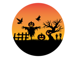 Halloween Circle Background Sublimation png