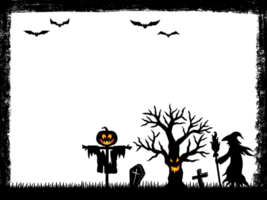 bakgrund silhuett halloween png