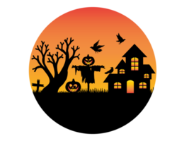 Circle Halloween Background png