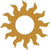 Sol logotyp ikon design element png