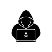 Hacker icon vector design templates