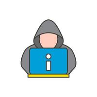 Hacker icon vector design templates