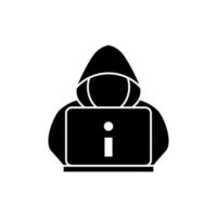 Hacker icon vector design templates