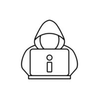 Hacker icon vector design templates