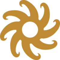 elemento de design de símbolos do sol png