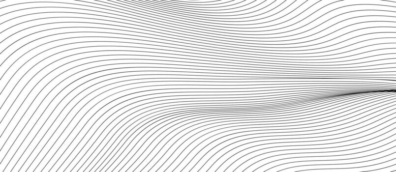 Thin line minimalistic abstract. pattern of lines on white background. business background lines wave design vector