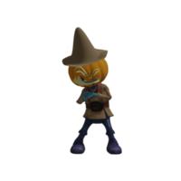 Halloween-Kürbis-Monster-Pose png