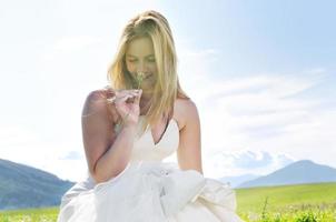 beautiful bride outdoor photo