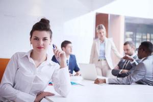 business woman at office photo