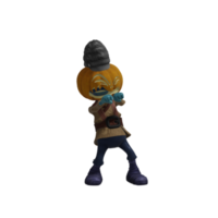 Pumpkin monsters dancing png