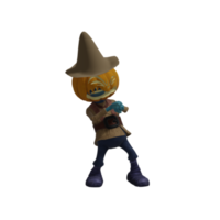 zucca mostro posa Halloween png