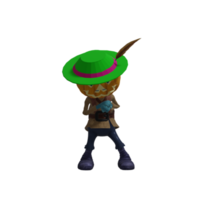 zucca mostro posa Halloween png