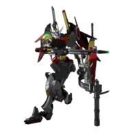 pose de ataque mecha png