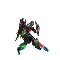 mecha redo till ge sig på png