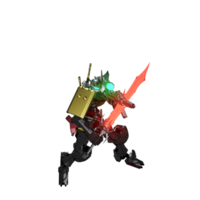 Mecha attack pose png